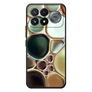 Мраморный чехол на Xiaomi Poco F9 Pro (VPrint) (Радужный Мрамор)