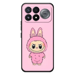 Чехол с принтом «Розовый Лабубу» для Xiaomi Poco F9 Pro