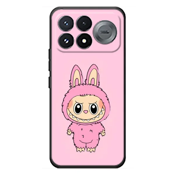 Чехол с принтом «Розовый Лабубу» для Xiaomi Poco F9 Pro
