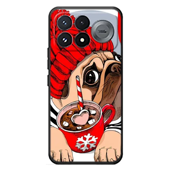Чохол з принтом «Песик в шапці» для Xiaomi Poco F9 Pro