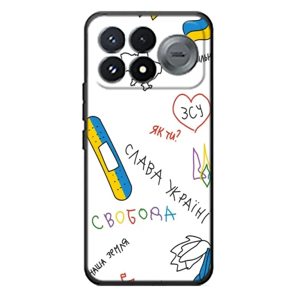 Чохол з принтом «Стикер» для Xiaomi Poco F9 Pro
