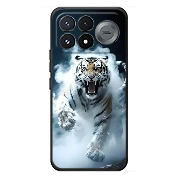 Чехол с принтом «Белый тигр в дыму» для Xiaomi Poco F9 Pro