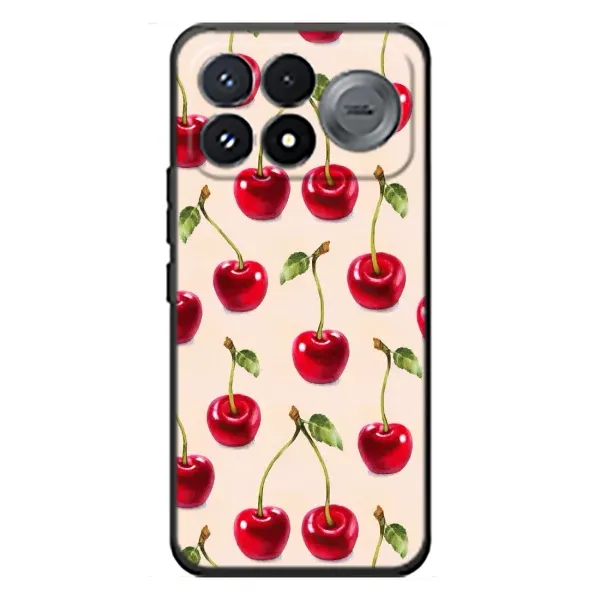 Чохол з принтом «Черешня» для Xiaomi Poco F9 Pro