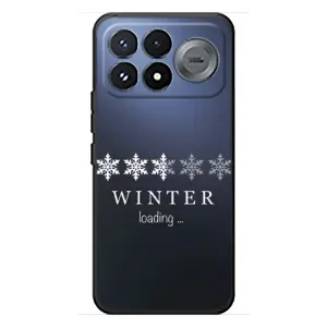 Зимні Чохли для Сяомі Поко Ф9 Про - прозорий фон (Winter loading)