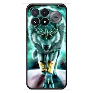 Защитные чехлы для Сяоми Поко Ф9 Про (AlphaPrint) (ХИТ продаж) ВОЛК (Яркий волк)