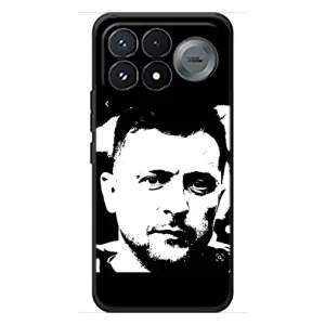 Чехол для Xiaomi Poco F9 Pro (AlphaPrint - с принтом Зеленского) (Зеленский АРТ)