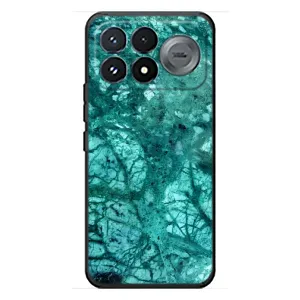 Мраморный чехол на Xiaomi Poco F9 Pro (VPrint) (Зеленый мрамор)
