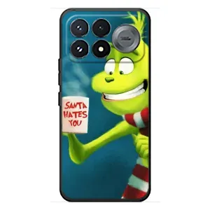 Різдвяні Чохли для Xiaomi Poco F9 Pro (VPrint) (Зелений Грінч)