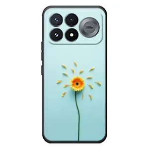 Чехлы с Цветами для Xiaomi Poco F9 Pro (VPrint) (Желтый цветок)