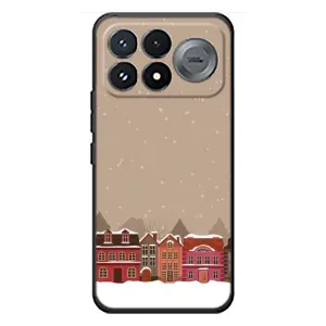 Новорічні, Святкові Чохли для Xiaomi Poco F9 Pro - 2024 год (Зимове місто)