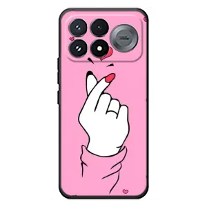 Чехол с принтом для Xiaomi Poco F9 Pro (AlphaPrint - Знак сердечка) (Знак Love)