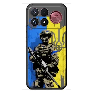 Чехлы с картинкой ЗСУ для Xiaomi Poco F9 Ultra (AlphaPrint) (АРТ солдат)