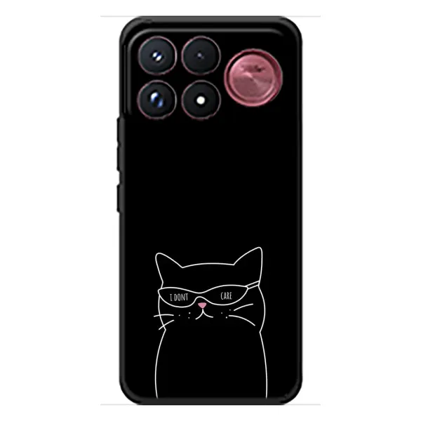 Чохол з принтом «Байдужий кіт» для Xiaomi Poco F9 Ultra