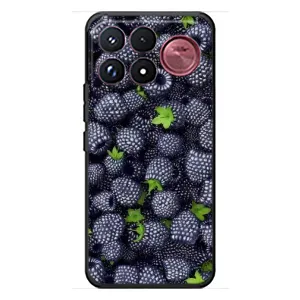 Чехлы с Фруктами для Xiaomi Poco F9 Ultra (VPrint) (Ежевика)