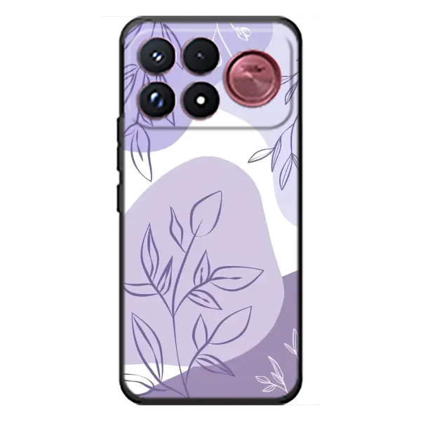 Чохол з принтом «Фіолетове листя абстракція» для Xiaomi Poco F9 Ultra