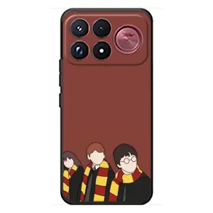 Чехлы с Гарри Поттером для Xiaomi Poco F9 Ultra (AlphaPrint) (Гарри с друзьями)