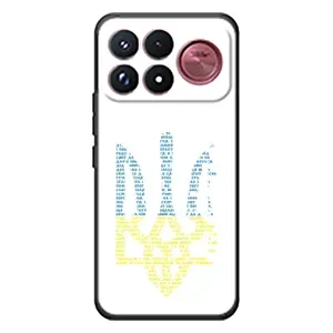 Чехлы для Xiaomi Poco F9 Ultra  Укр. Символика (AlphaPrint) (Герб из букв)
