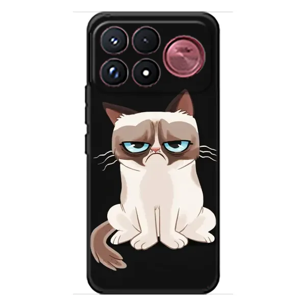 Чохол з принтом «Сумний кіт» для Xiaomi Poco F9 Ultra