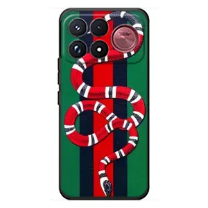 Чехлы ГУЧЧИ для Сяоми Поко Ф9 Ультра (AlphaPrint) (Gucci змия)