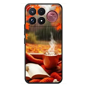 Чохол з унікальним дизайном 'Осінь з кавою' для Xiaomi Poco F9 Ultra (Кава і дощ)
