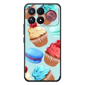 Чехлы с Фруктами для Xiaomi Poco F9 Ultra (VPrint) (Кексики)