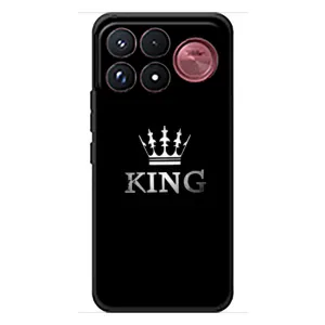 Чехол с Короной Сяоми Поко Ф9 Ультра - (AlphaPrint) (KING)