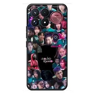 Чехол с принтом «Коллаж Игра кальмара» для Xiaomi Poco F9 Ultra