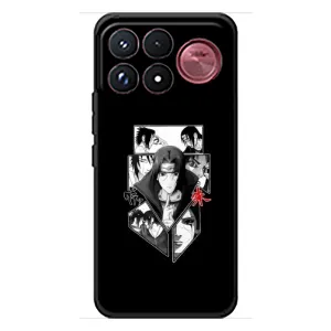 Чехлы на тему: Итачи Учиха для Xiaomi Poco F9 Ultra (AlphaPrint) (коллаж Итачи)