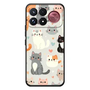 Чохол з малюнком кіт на Xiaomi Poco F9 Ultra (Колаж котів)