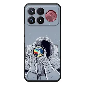 Чехол NASA для Xiaomi Poco F9 Ultra (AlphaPrint) (Космонавт фото)