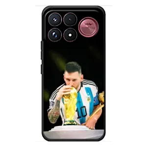 Чехлы для Xiaomi Poco F9 Ultra (Leo чемпион) (AlphaPrint) (Кубок Месси)