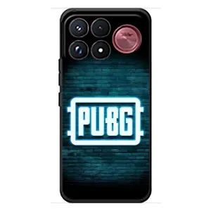 Чехол PUBG для Сяоми Поко Ф9 Ультра (AlphaPrint) (Лого PUBG)