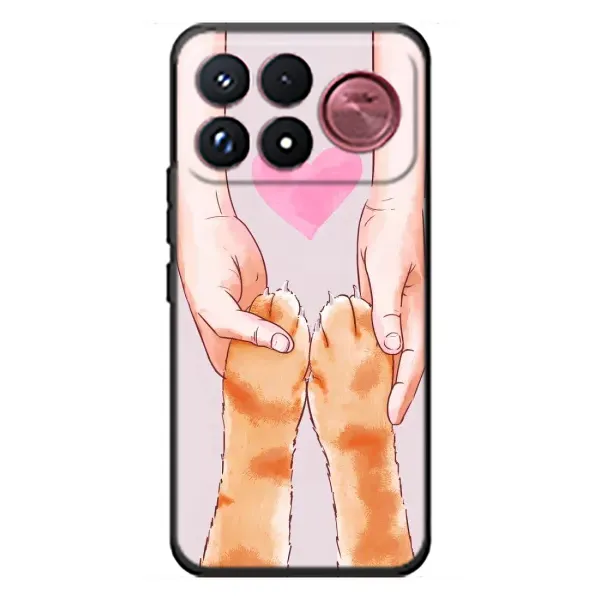 Чохол з принтом «Любовь до котиків» для Xiaomi Poco F9 Ultra