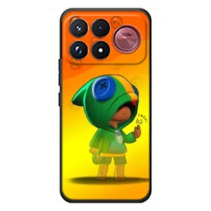 Чехол для Xiaomi Poco F9 Ultra Бравл Старс (VPrint) (Мальчик Леон)
