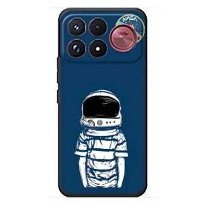 Чехол NASA для Xiaomi Poco F9 Ultra (AlphaPrint) (Мальчик в шлеме)