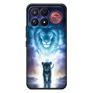 Чехол со Львом для Xiaomi Poco F9 Ultra (VPrint) (Маленький лев)