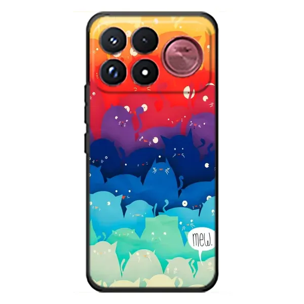 Чохол з принтом «Mew» для Xiaomi Poco F9 Ultra