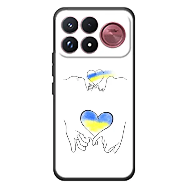 Чохол з принтом «Мир Україні» для Xiaomi Poco F9 Ultra
