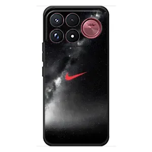 Чехол для Xiaomi Poco F9 Ultra - с принтом Найк (AlphaPrint) (Найк красный)