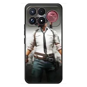 Чехол PUBG для Сяоми Поко Ф9 Ультра (AlphaPrint) (Пабг мен)