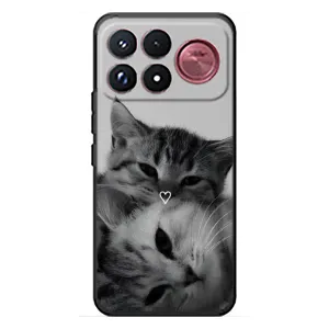 Чохол з малюнком кіт на Xiaomi Poco F9 Ultra (Пара котів)