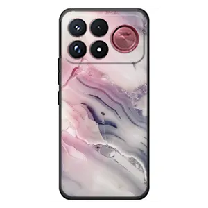 Мраморный чехол на Xiaomi Poco F9 Ultra (VPrint) (Пурпурный Мрамор)