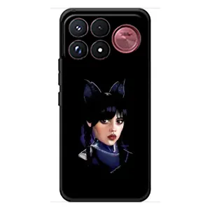 Чехлы Венсдей на Xiaomi Poco F9 Ultra Уэнсдей (AlphaPrint) (серьезная Уэнздей)