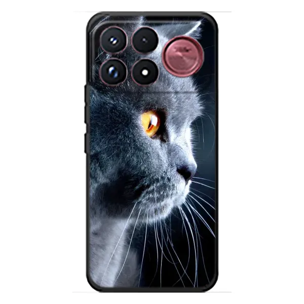 Чехол с принтом «Серый Кот» для Xiaomi Poco F9 Ultra