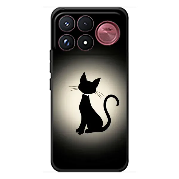 Чохол з принтом «Силует котика» для Xiaomi Poco F9 Ultra