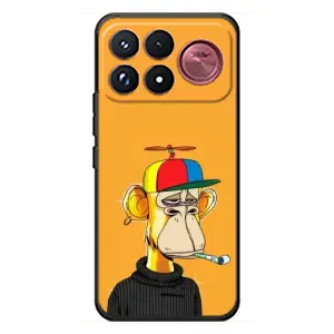 Чехлы с Обезьянами NFT для Xiaomi Poco F9 Ultra (AlphaPrint) (Скучающая Обезьяна NFT)