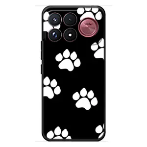 Чехлы с собаками для Xiaomi Poco F9 Ultra (VPrint) (Следы собаки)