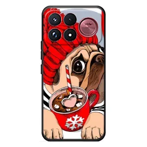 Чехлы с собаками для Xiaomi Poco F9 Ultra (VPrint) (Собачка в шапке)