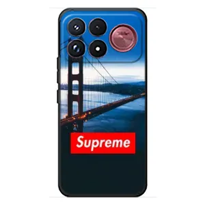 Чехол для Xiaomi Poco F9 Ultra с картинкой Supreme (AlphaPrint) (Стиль Supreme)