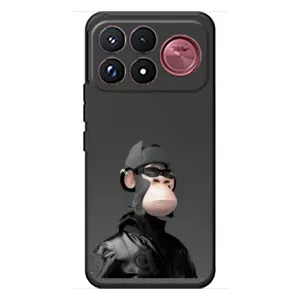 Чехлы с Обезьянами NFT для Xiaomi Poco F9 Ultra (AlphaPrint) (стильная обезьяна NFT)
